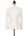 Versace Taillierter Blazer mit Reißverschluss und rundem Kragen