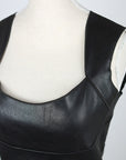 Jitrois leather bustier in a signature look