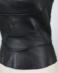 Jitrois leather bustier in a signature look