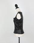 Jitrois leather bustier in a signature look