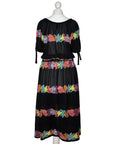 Fürstenberg Transparentes Vintage Kleid mit floralem Signature-Print