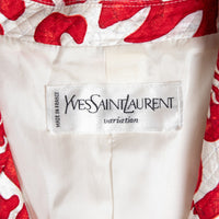 Yves Saint Laurent Ausgefallener gemusterter Vintage-Blazer