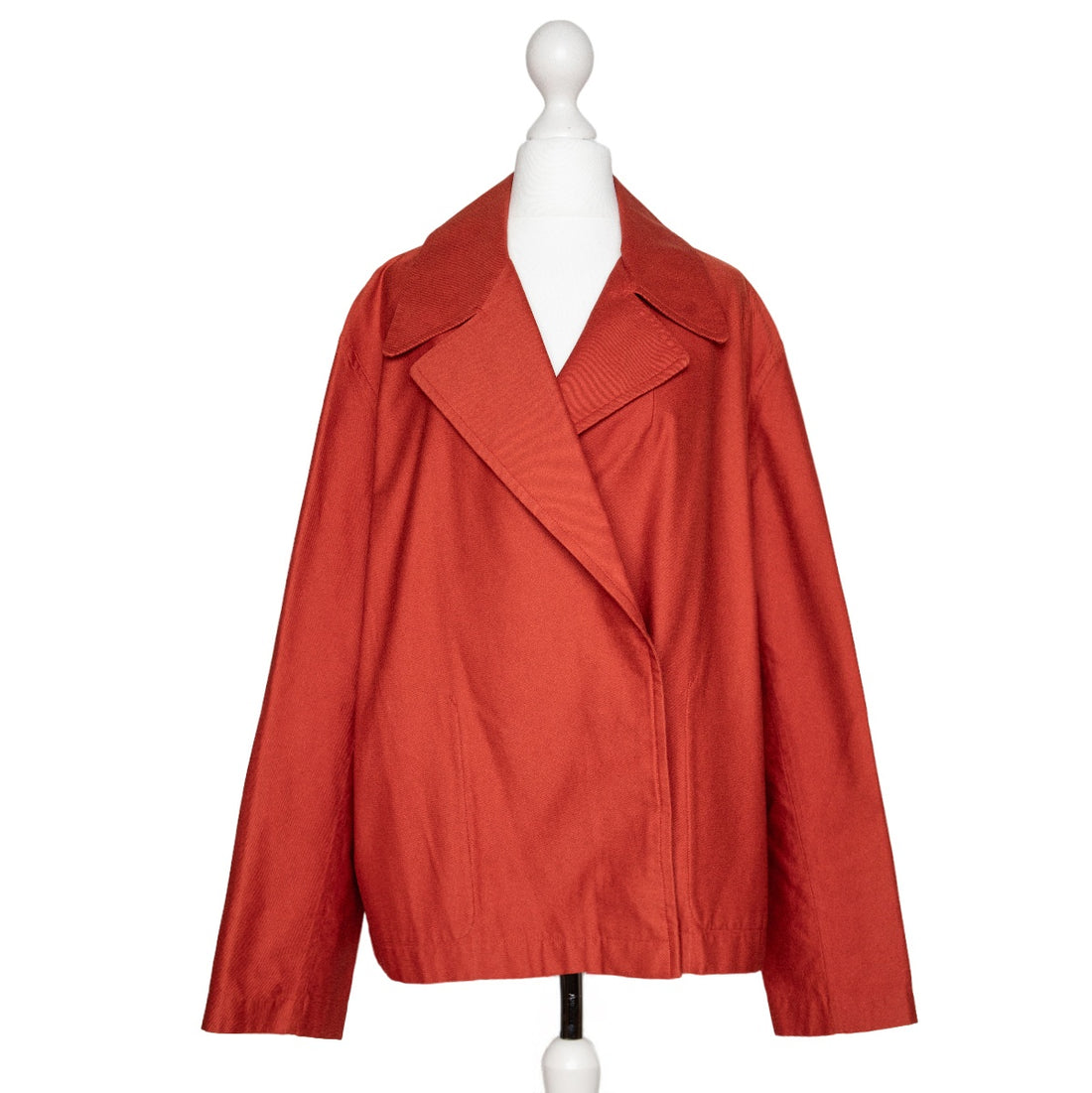 Hermès Vintage Kurz-Jacke mit breitem Kragen