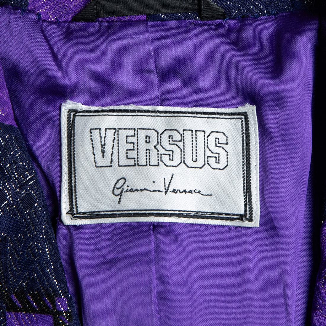 Versus Versace Einreihiger Vintage Lurex-Blazer