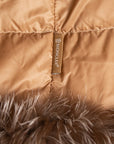 Moncler Elegante Winterjacke mit herausnehmbarer Daunenweste mit Fuchsbesatz