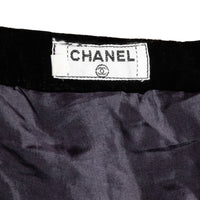 Chanel Vintage Set aus Samt mit Rock & Bluse