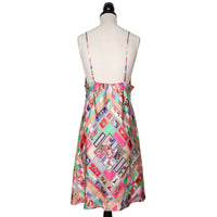 Hermès Vintage Kleid mit Trägern im Signature-Print