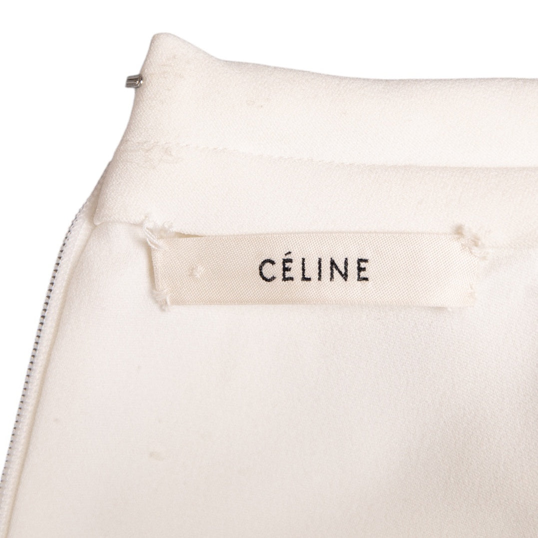 Celine Ärmelloses Two-Tone Minikleid