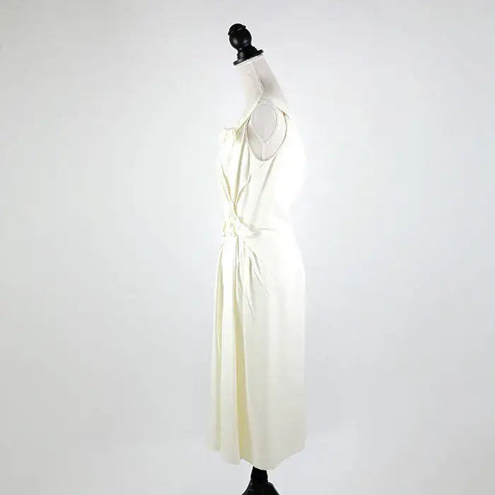 Prada Kleid aus Crêpe mit drapierter Schleife