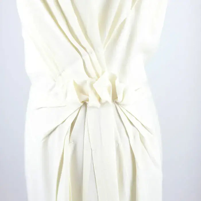 Prada Kleid aus Crêpe mit drapierter Schleife
