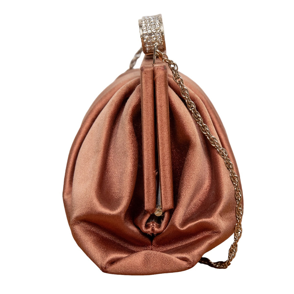 Valentino Vintage Abendtasche in Glanzoptik mit elegantem Schleifen-Verschluss aus Swarovski-Kristallen