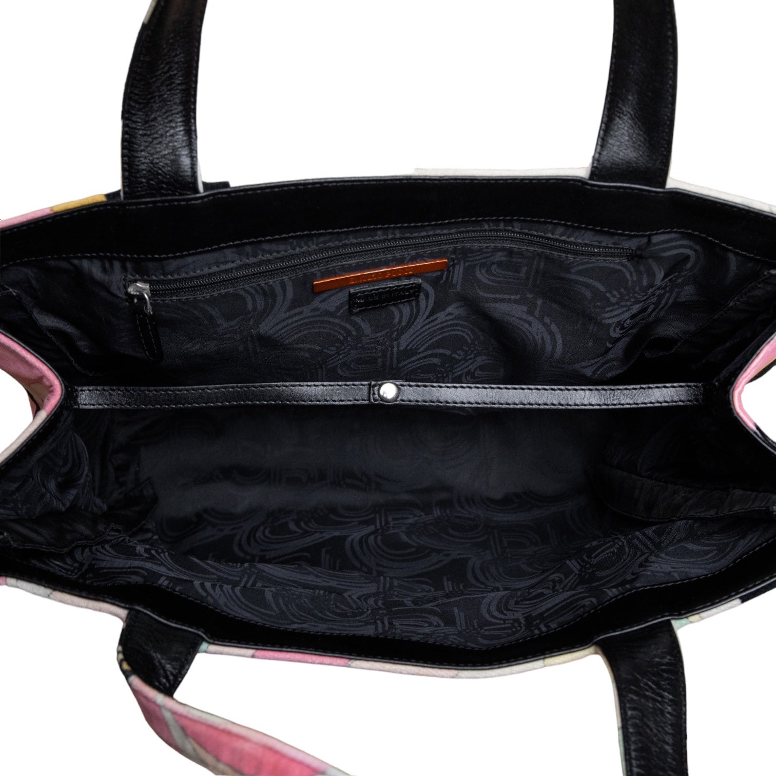 Emilio Pucci Vintage-Schultertasche mit stilvollem floralen Allover-Print
