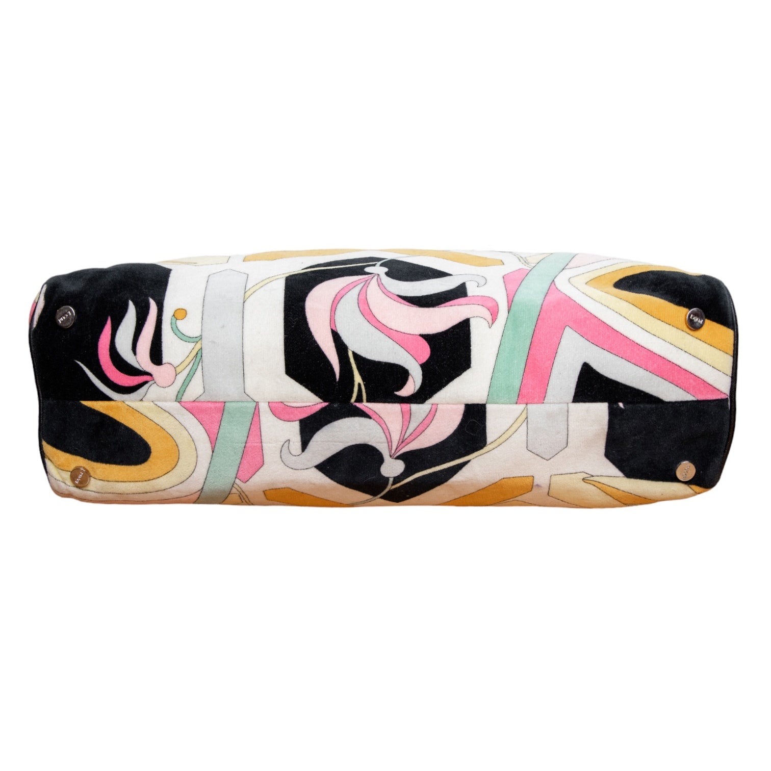 Emilio Pucci Vintage-Schultertasche mit stilvollem floralen Allover-Print