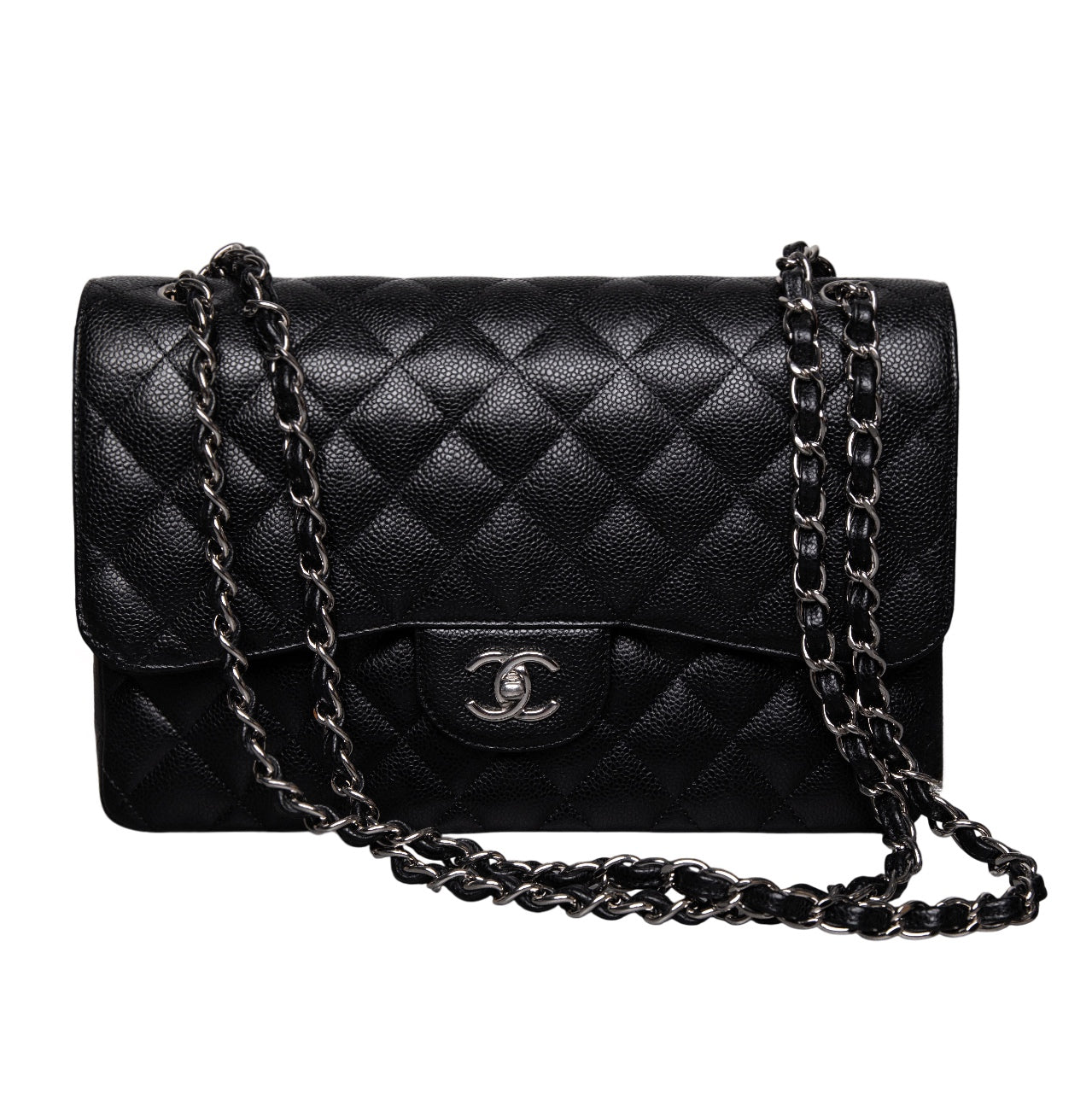 Chanel Caviar Jumbo Timeless Flap Bag