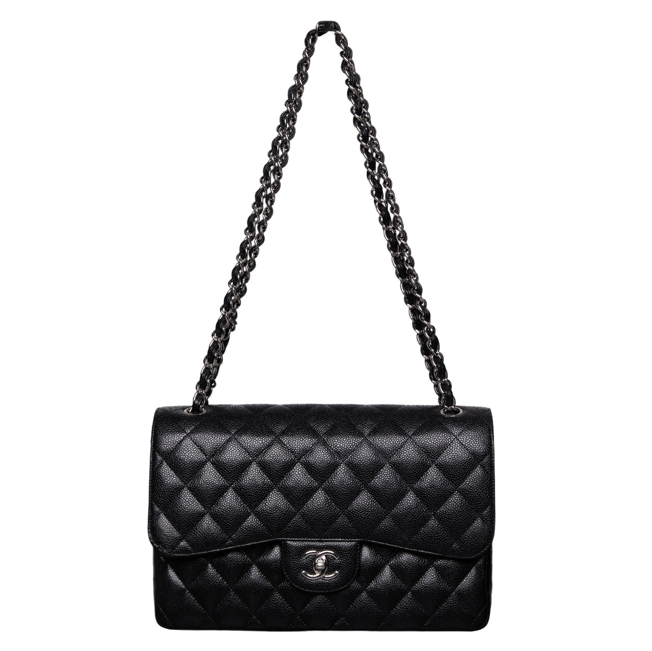 Chanel Caviar Jumbo Timeless Flap Bag