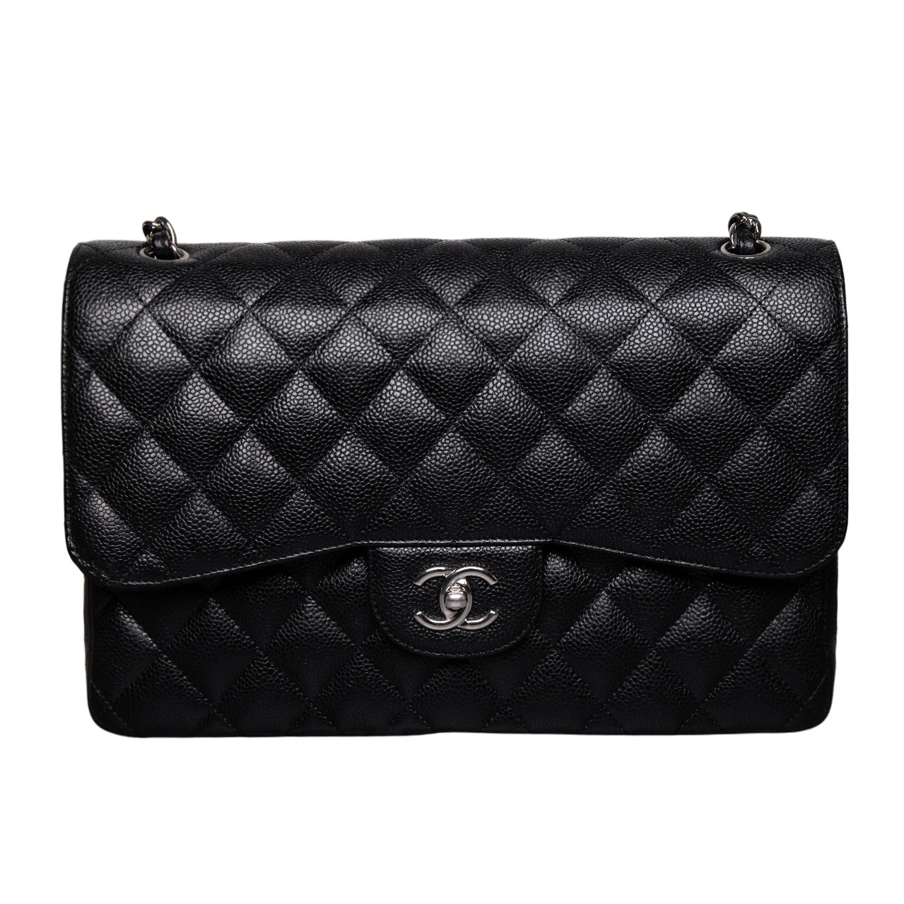 Chanel Caviar Jumbo Timeless Flap Bag