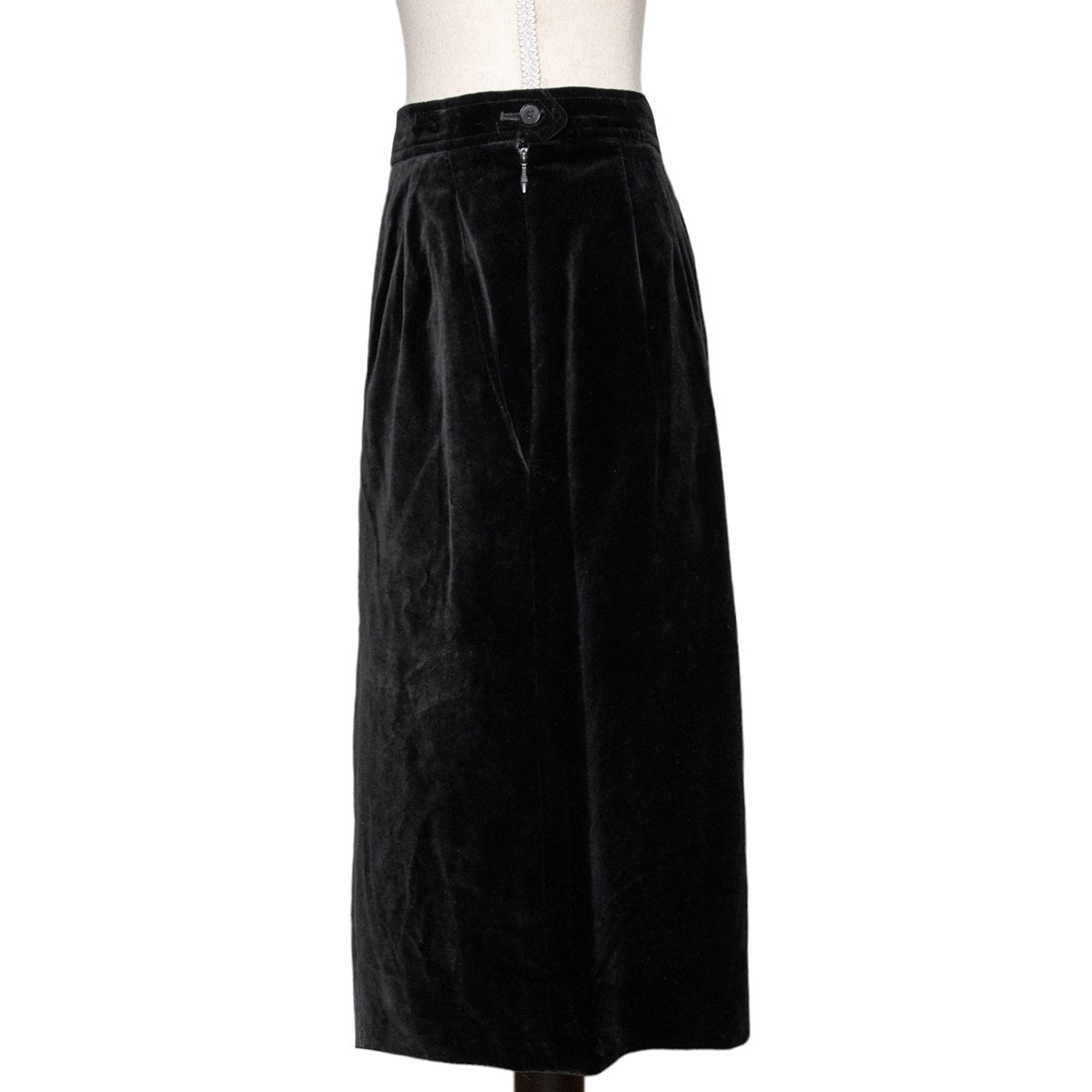 Yves Saint Laurent Eleganter Rive Gauche Vintage Samtrock