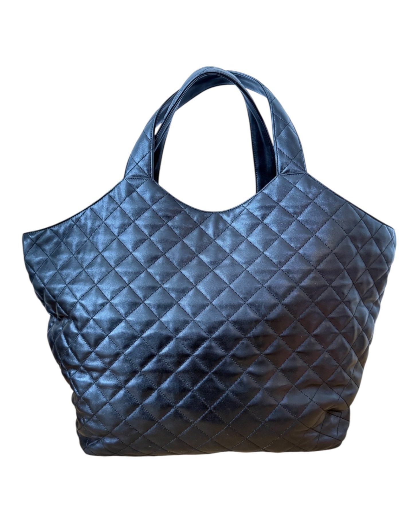 Saint Laurent Icare Maxi Shopper aus Lammleder