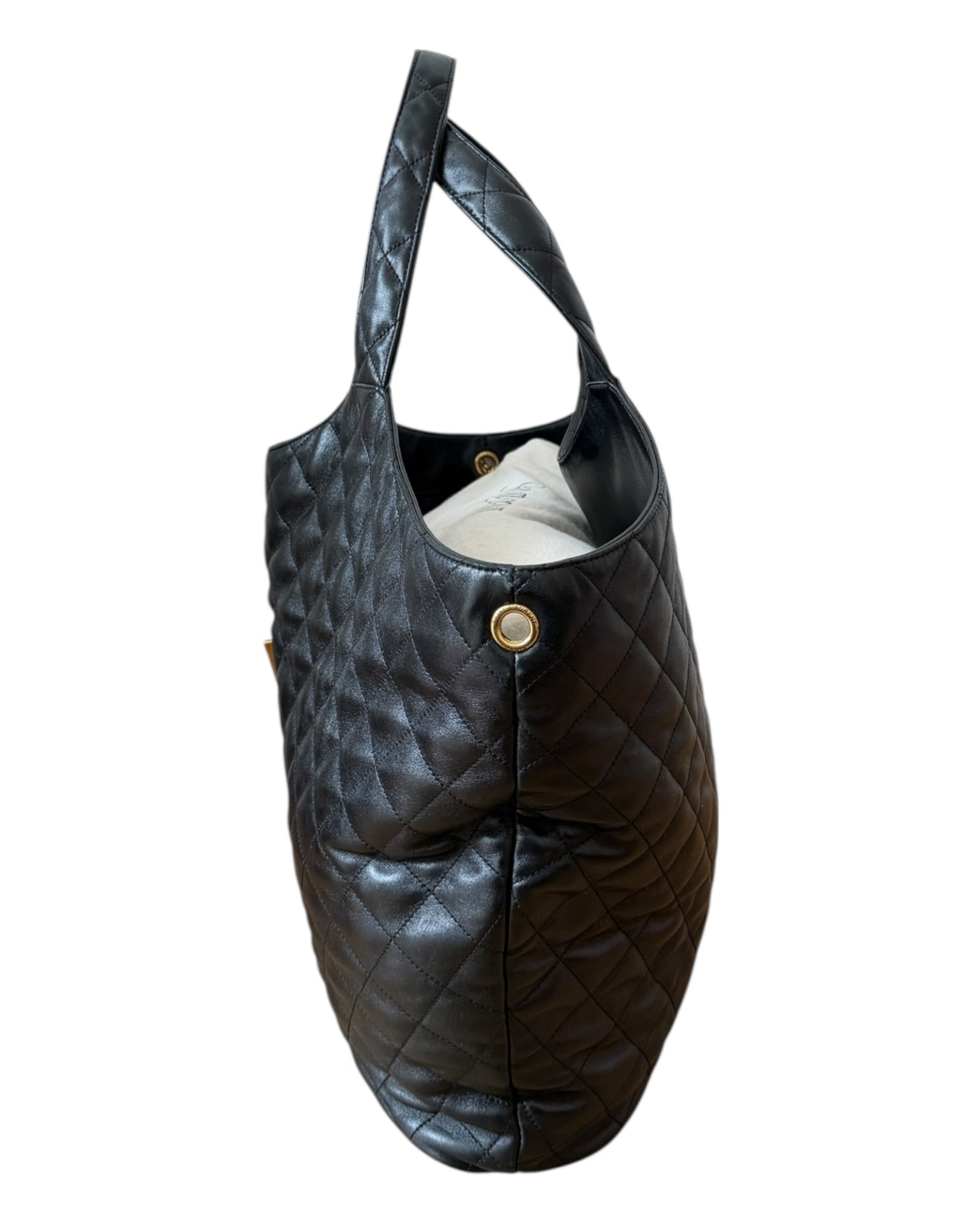 Saint Laurent Icare Maxi Shopper aus Lammleder