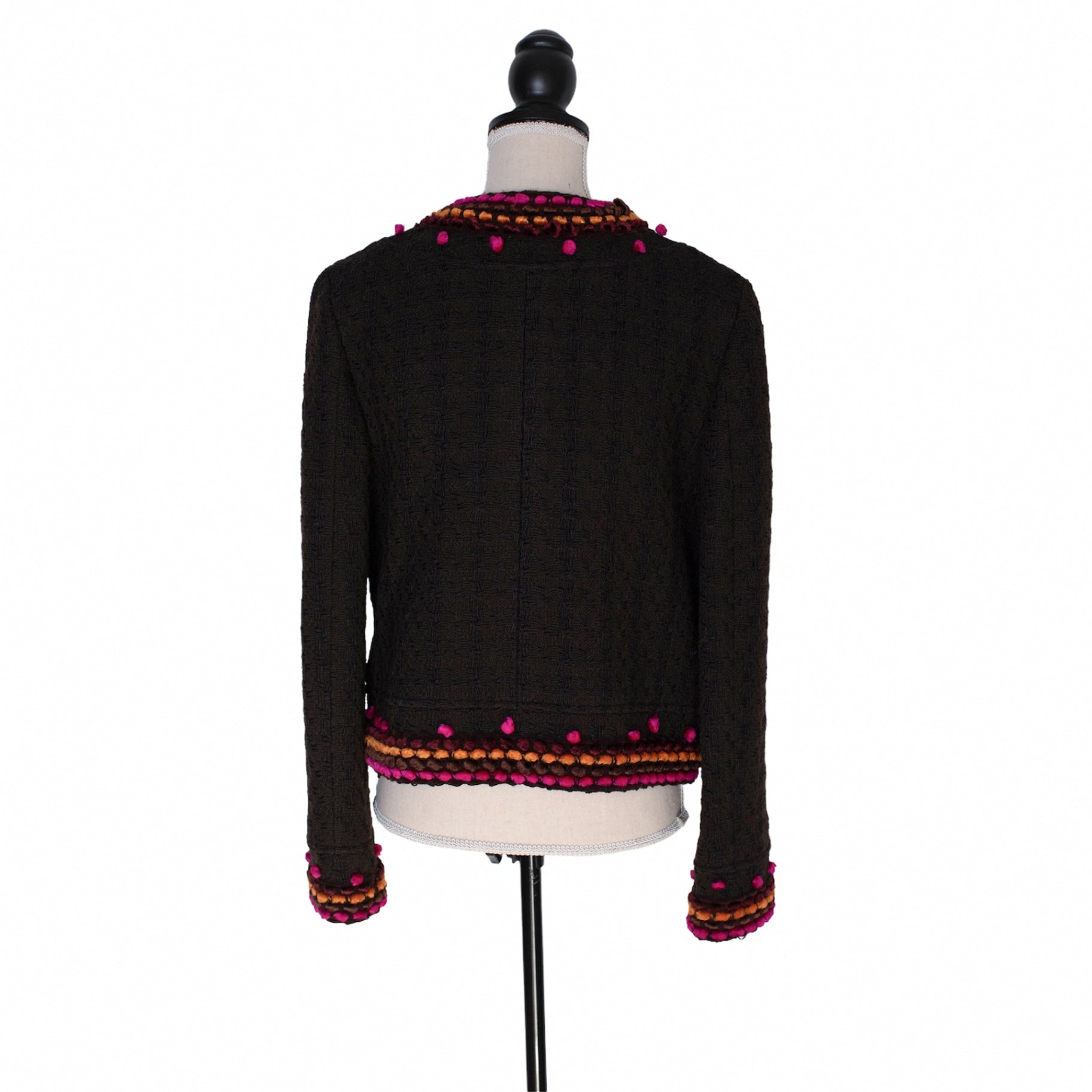 Chanel Taillierter Vintage Blazer mit aufwändigen Zierelementen und aufgesetzten Taschen