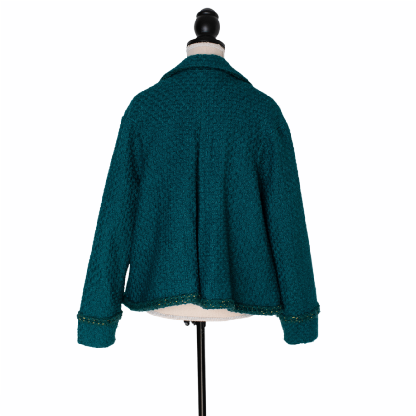 Chanel Weit geschnittener Vintage Blazer mit breitem Revers und aufgesetzten Taschen mit Signature-Knöpfen