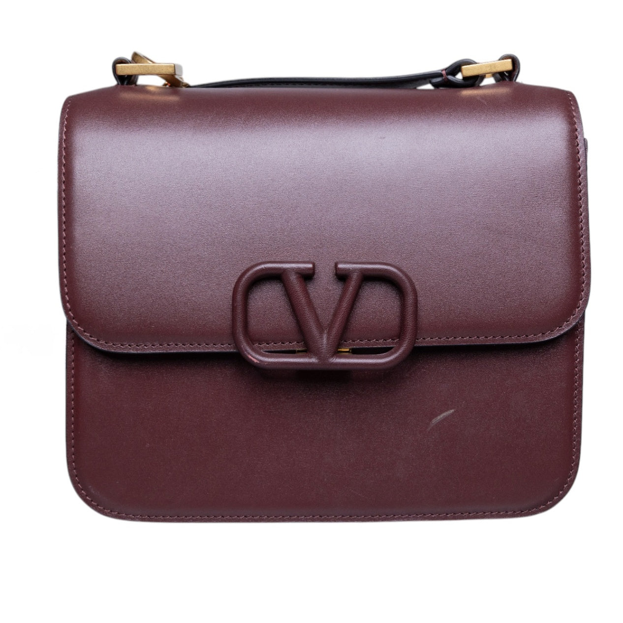 Valentino Box Bag aus Leder mit Signature-Logo