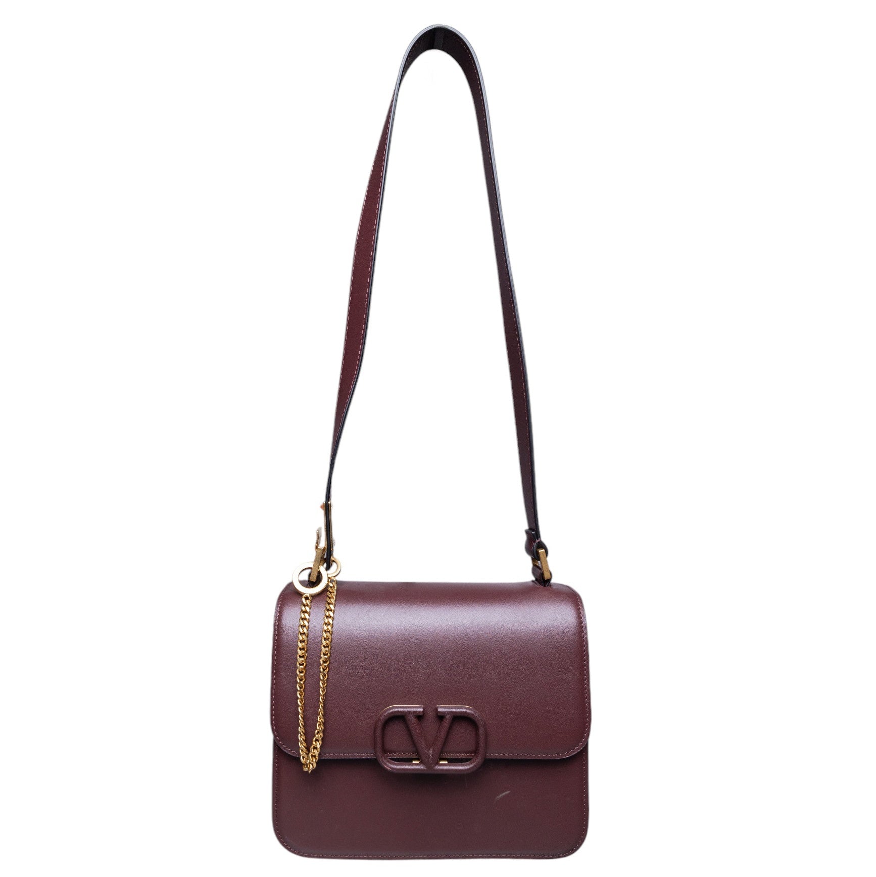 Valentino Box Bag aus Leder mit Signature-Logo