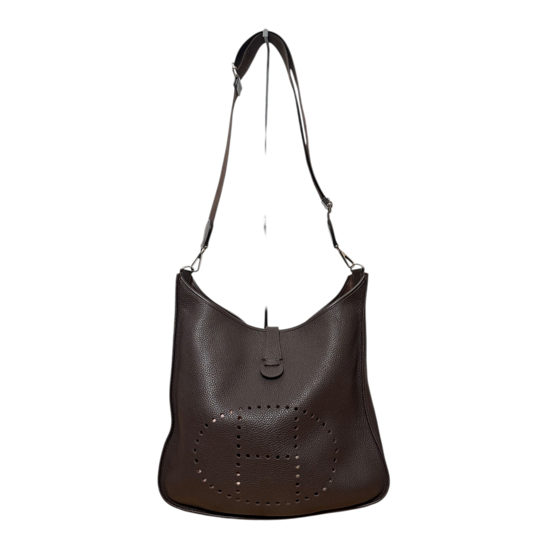 Hermès Evelyne 40 Taurillon Clémence Ébène Crossbody Bag