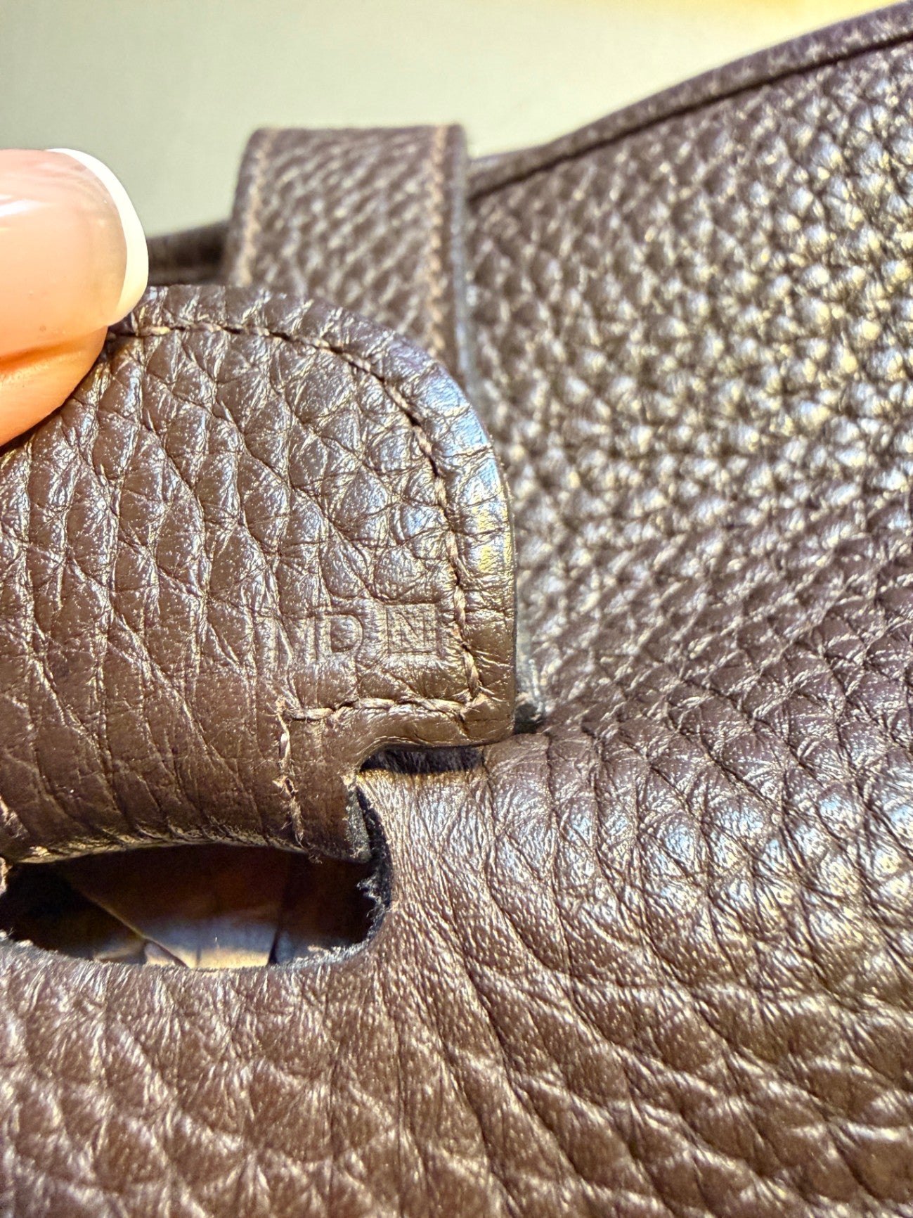 Hermès Evelyne 40 Taurillon Clémence Ébène Crossbody Bag