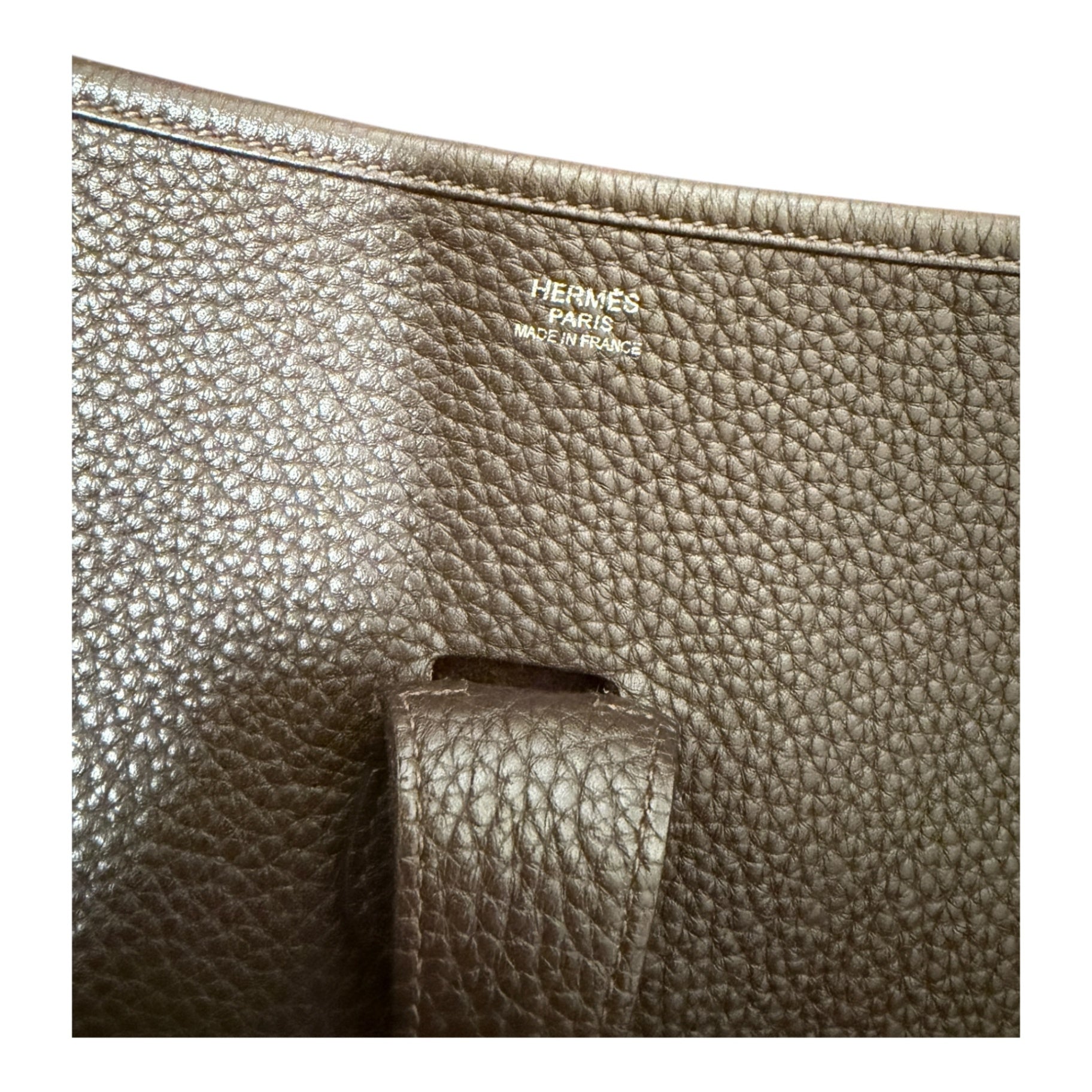 Hermès Evelyne 40 Taurillon Clémence Ébène Crossbody Bag