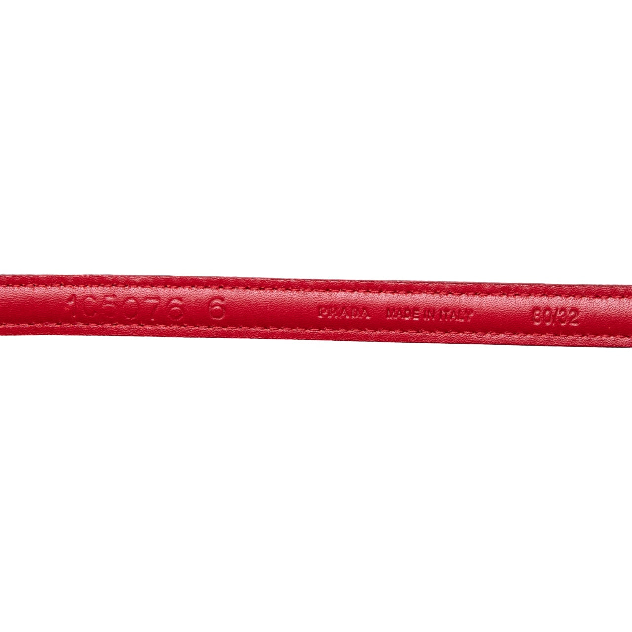 Prada Gürtel aus Lackleder mit Schleifendetails