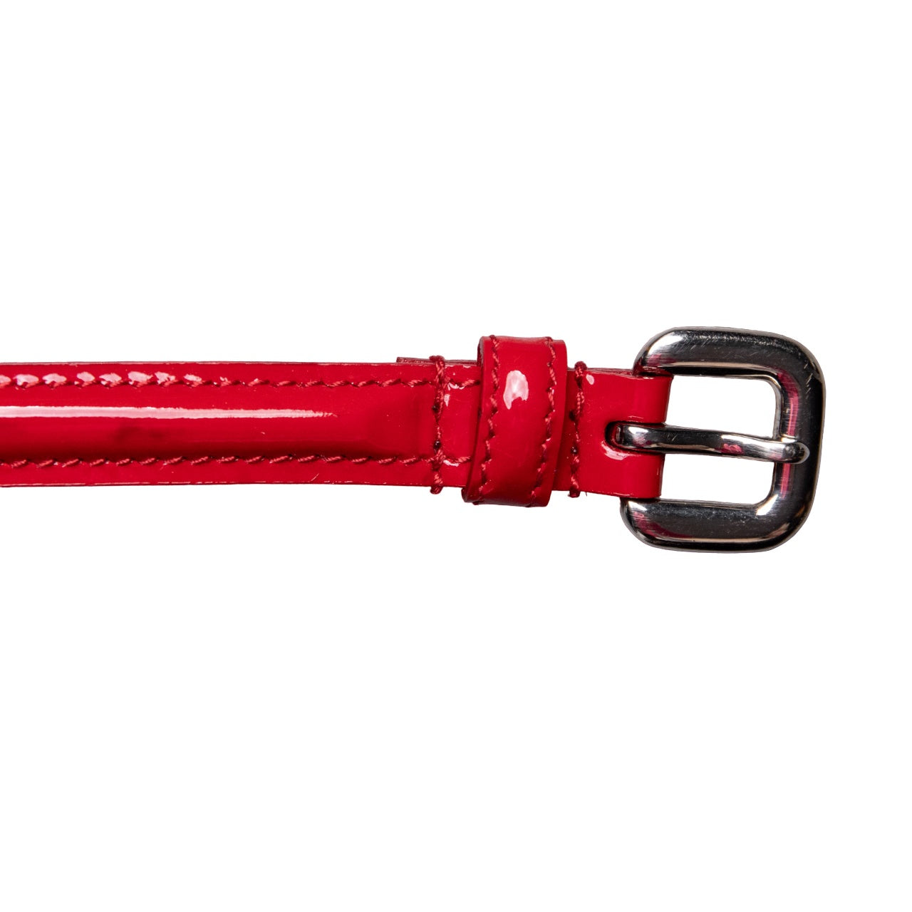 Prada Gürtel aus Lackleder mit Schleifendetails