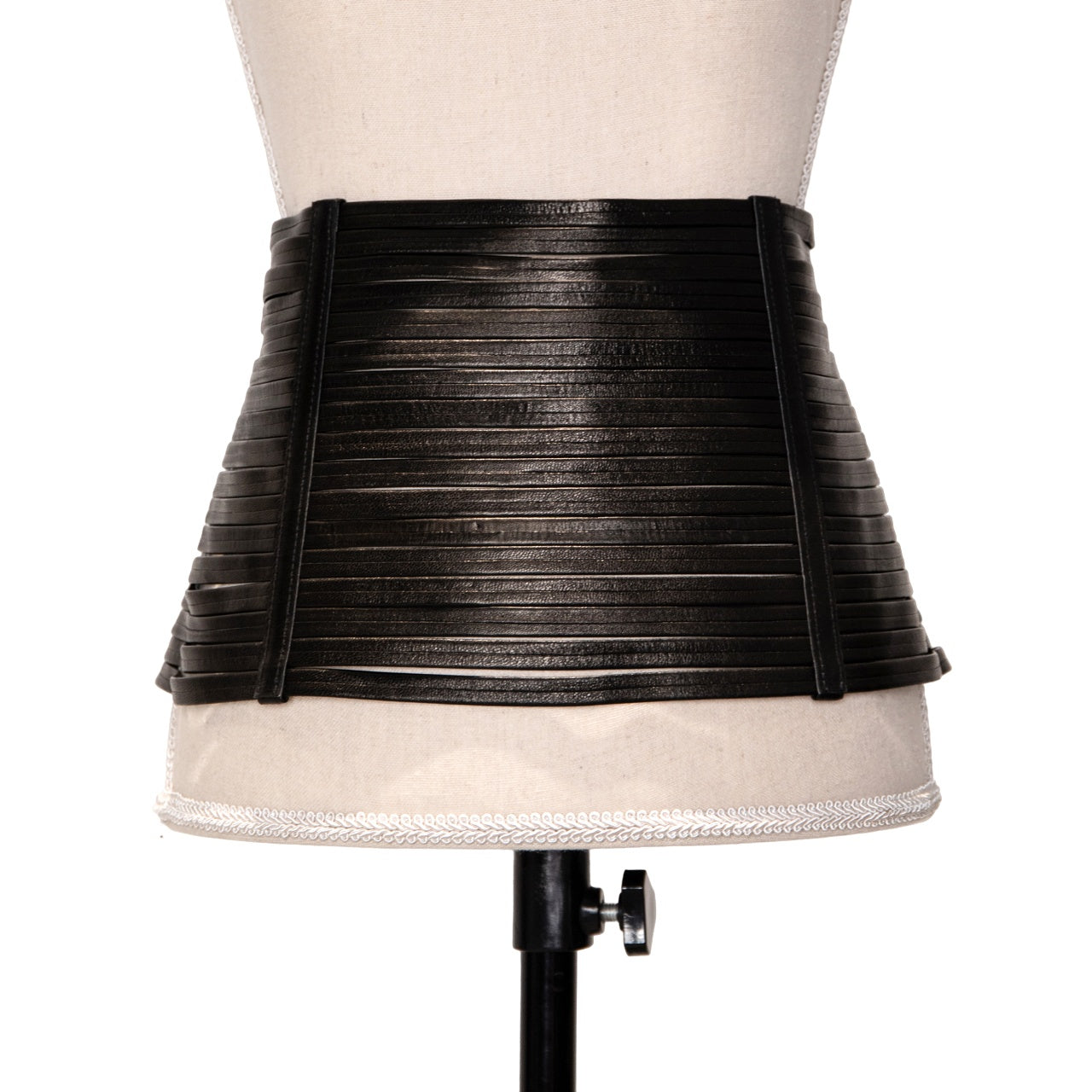 Jay Ahr Breiter Miedergürtel mit Haken und Ösen