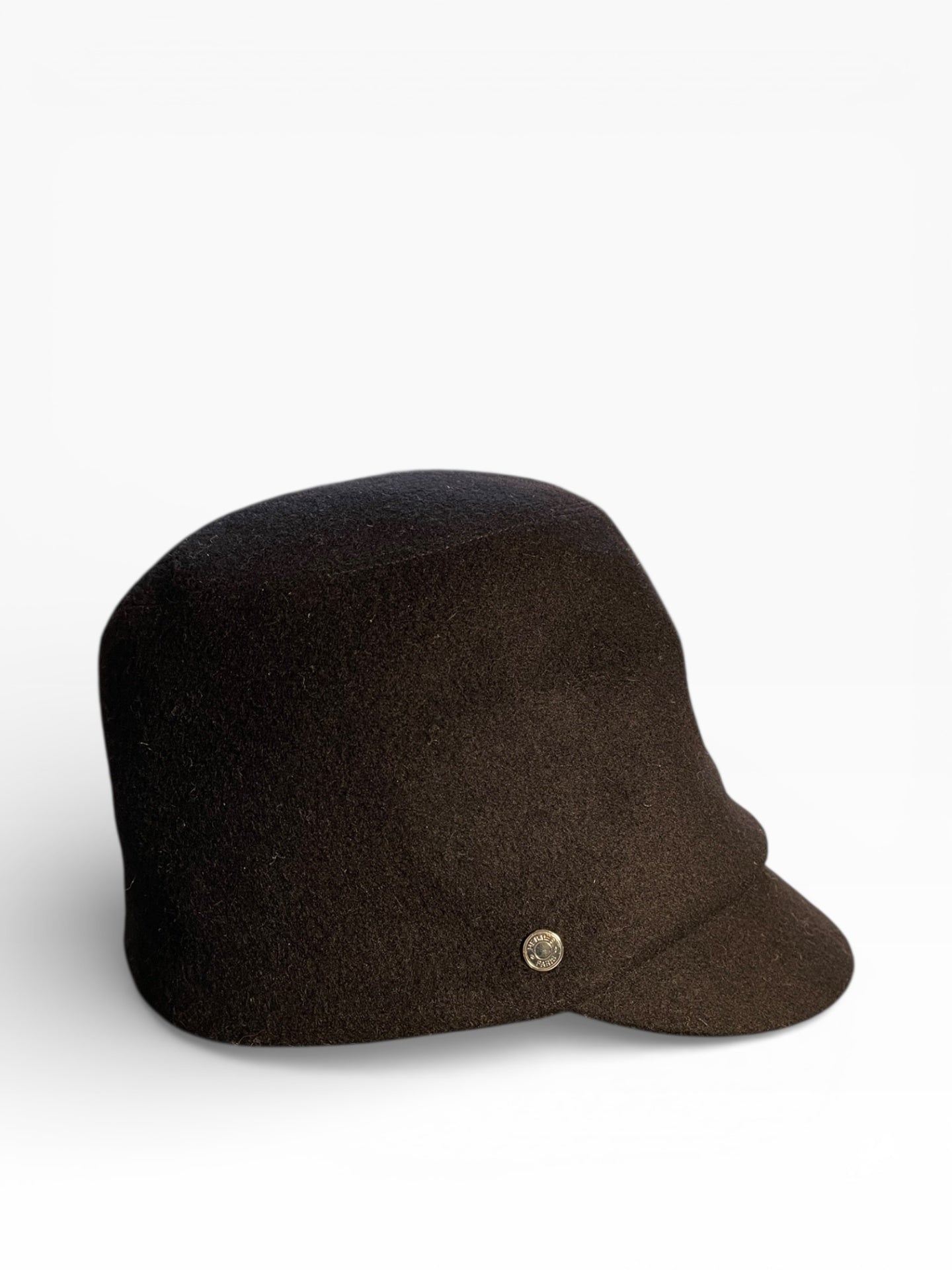 Hermès Bucket Hat aus Kaschmir mit schmalem Schirm