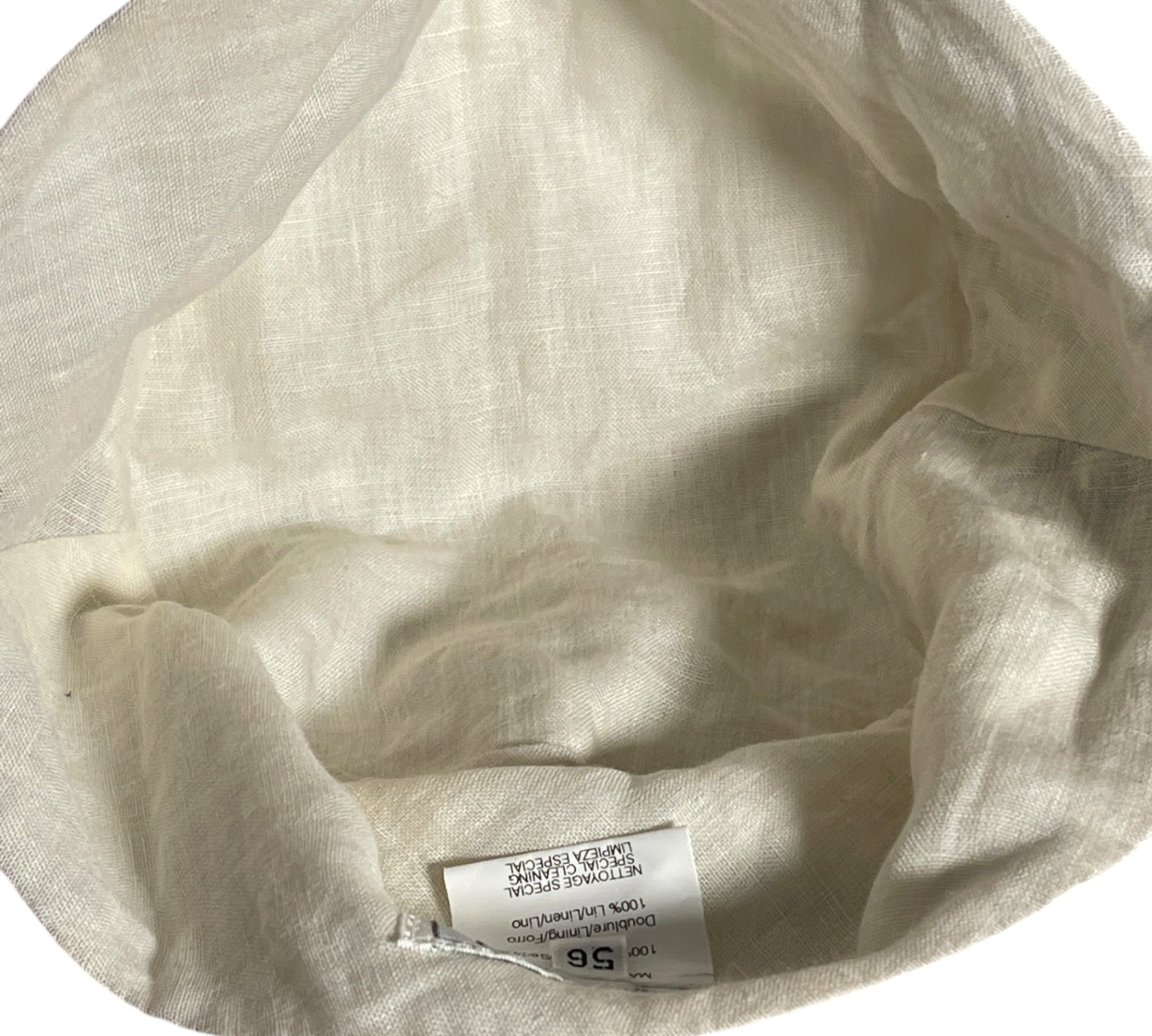 Hermès Sonnenhut aus Seide und Leinen