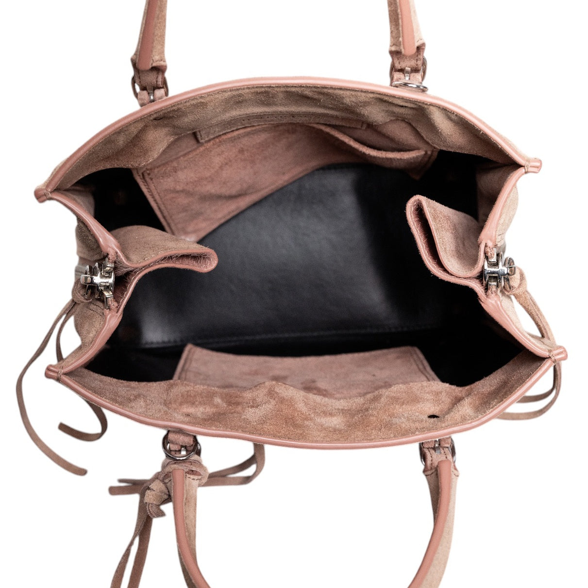 Balenciaga Mini Papier A4 Tote aus Wildleder