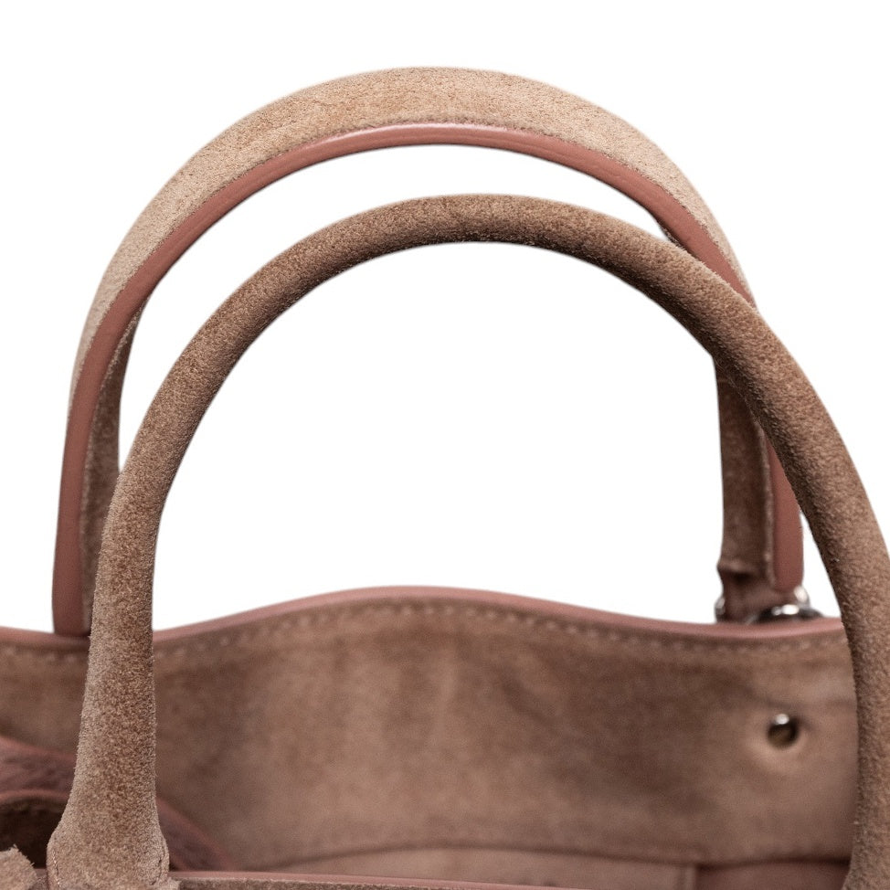 Balenciaga Mini Papier A4 Tote aus Wildleder