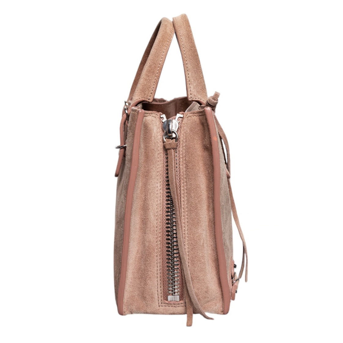 Balenciaga Mini Papier A4 Tote aus Wildleder