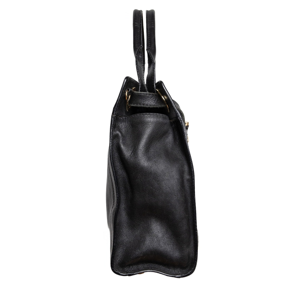 Aigner Vintage Handtasche im hochwertigem cleanen Design mit Goldakzenten