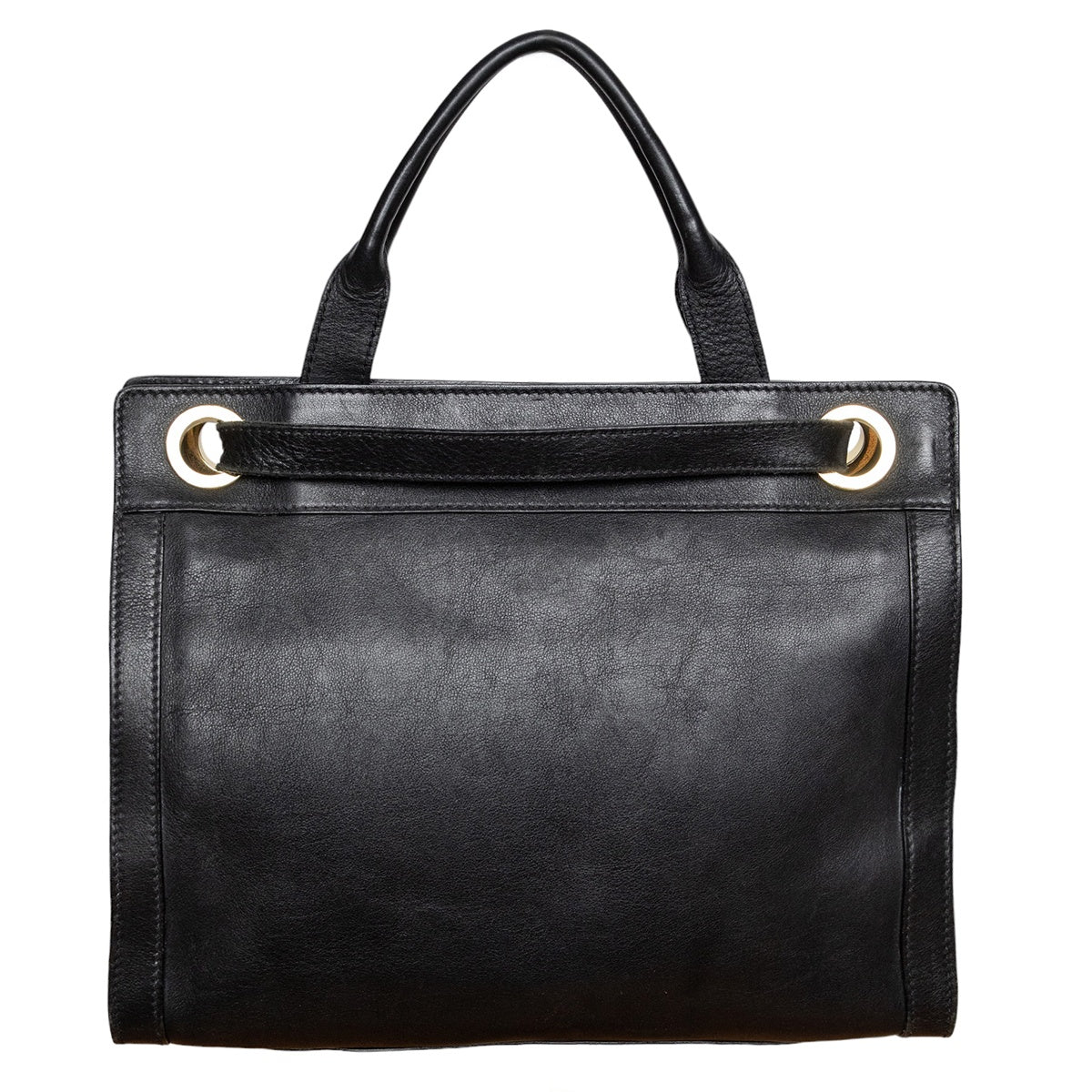 Aigner Vintage Handtasche im hochwertigem cleanen Design mit Goldakzenten