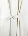 Saint Laurent Ärmelloses Kleid mit Wasserfallkragen