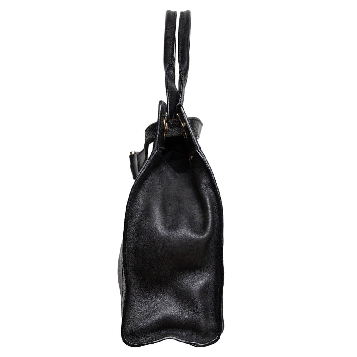 Aigner Vintage Handtasche im hochwertigem cleanen Design mit Goldakzenten