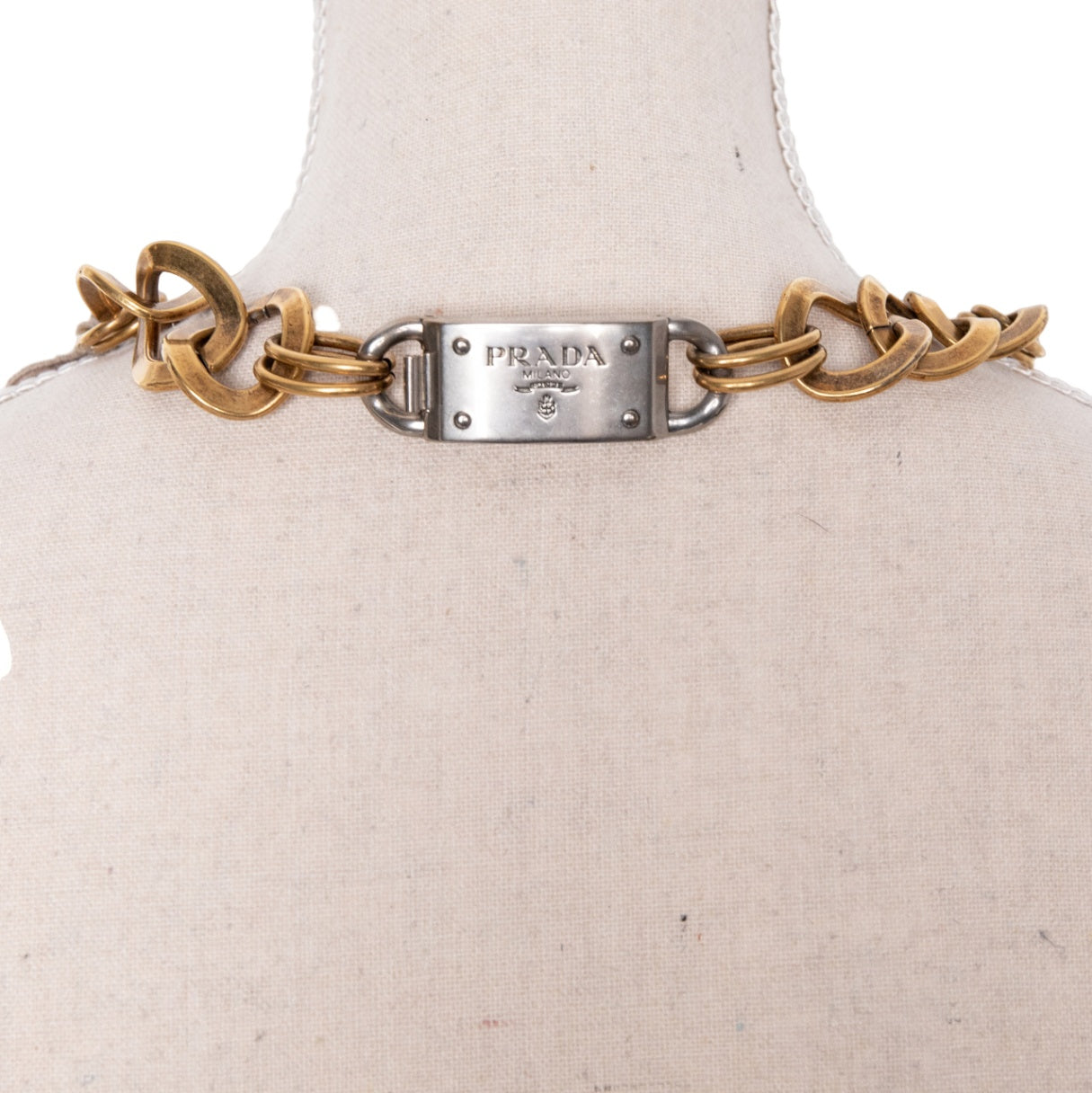 Prada Auffällig verziertes Collier im Choker-Stil