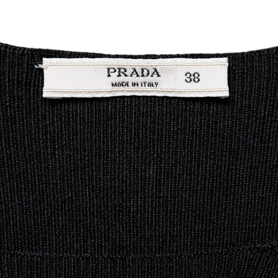 Prada Schlichtes Kleid aus leichter Wolle