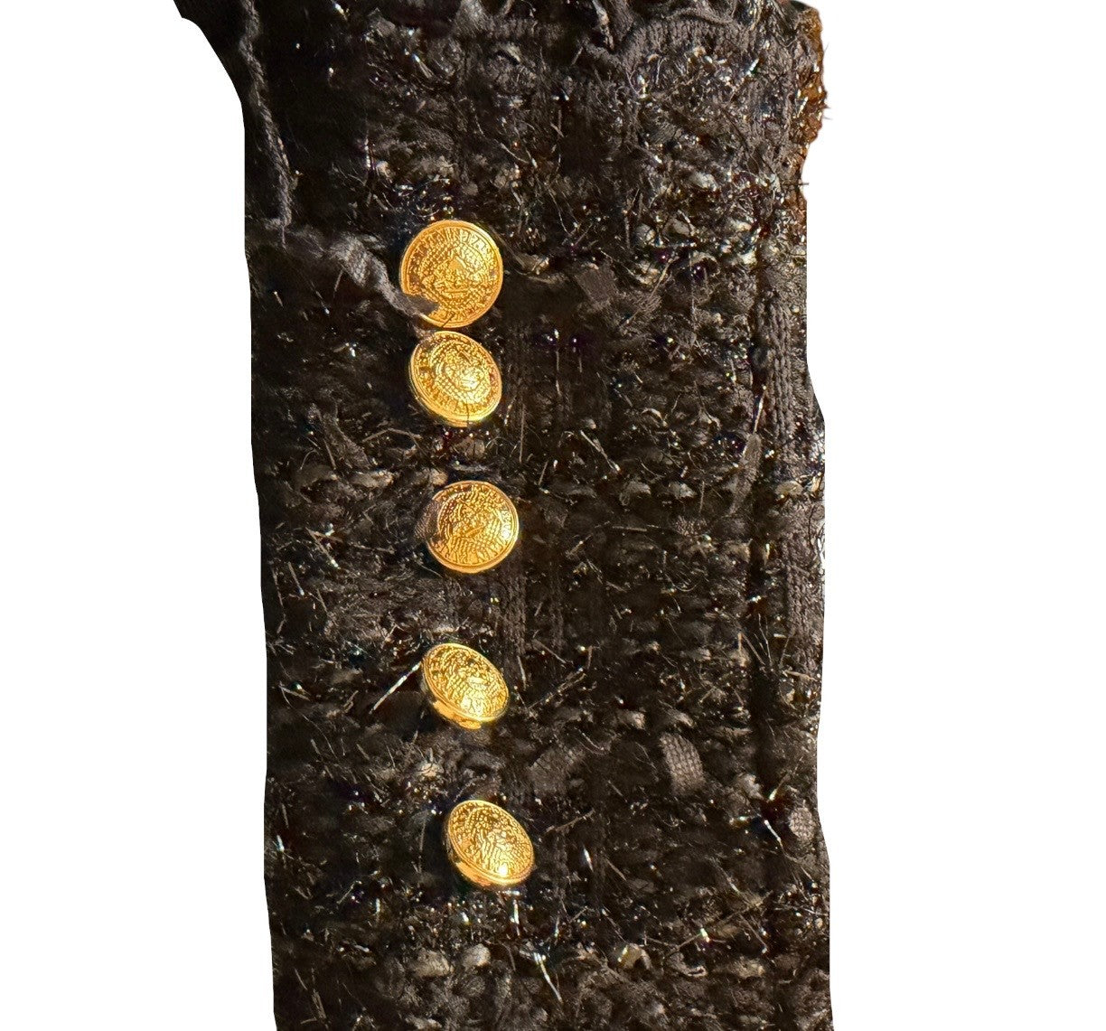 Balmain Blazer mit aufgesetzten Taschen und Signature-Goldknöpfen