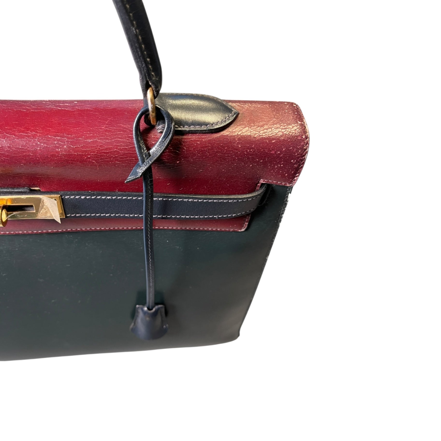 Hermès Seltene Vintage Kelly Bag 35 mit Schulterriemen