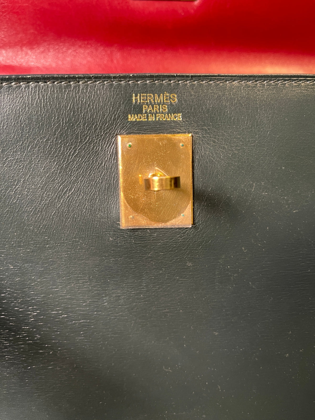 Hermès Seltene Vintage Kelly Bag 35 mit Schulterriemen