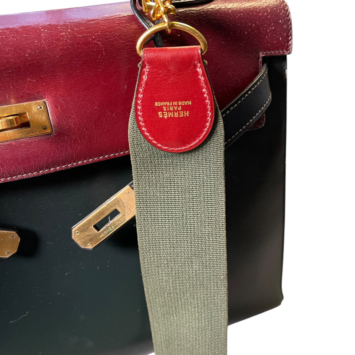 Hermès Seltene Vintage Kelly Bag 35 mit Schulterriemen