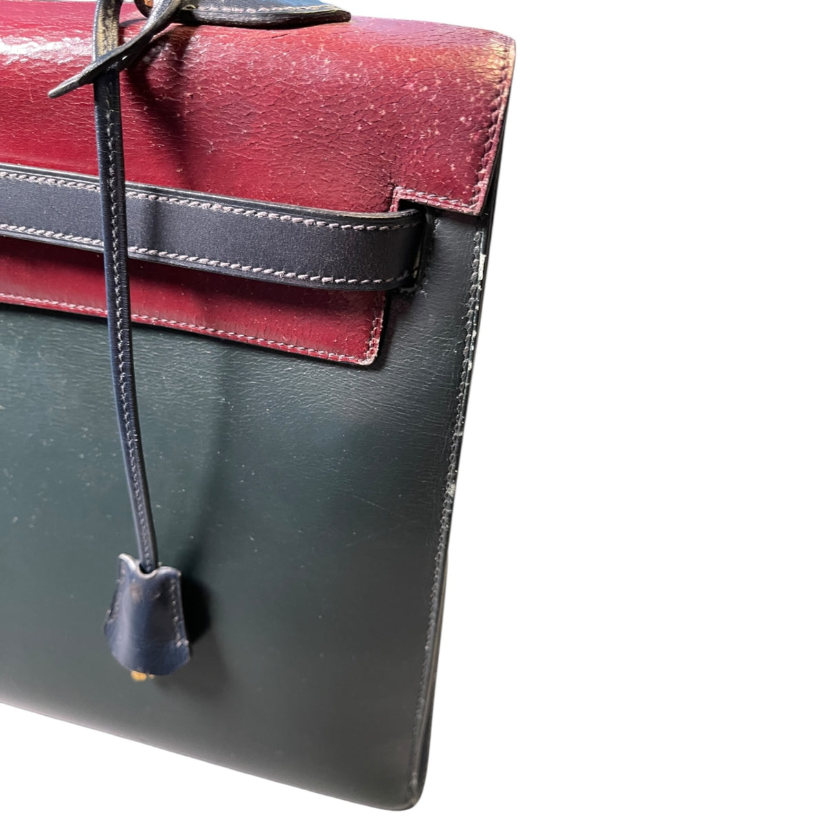 Hermès Seltene Vintage Kelly Bag 35 mit Schulterriemen