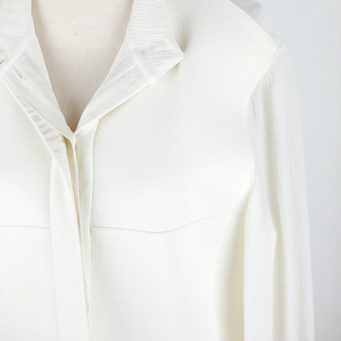 Stella McCartney Geknöpftes Minikleid mit semitransparenten Ärmeln und Rücken